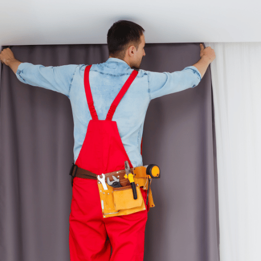 Instalação persianas e cortinas marido ideal-mar4ido de aluguel com acabamento profissional.
